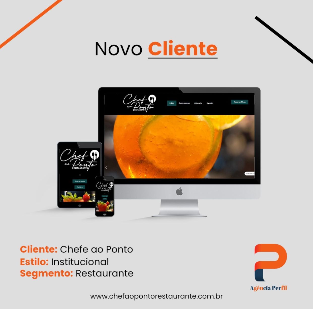Apresentação do projeto Chef ao Ponto